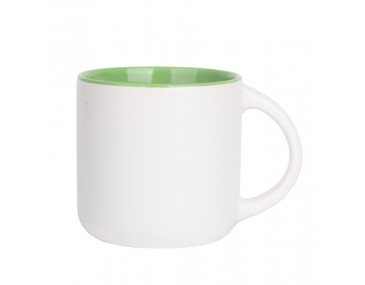 360ml Inner Colour Promotional Mugs Green