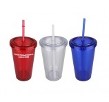 Printed Plastic Cup with Lid