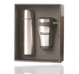 Promotional Gift Set Mug and Flask