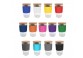 475ml Bamboo Lid Glass Cups Logo Decorated All Colours